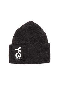 Y-3 Yohji Yamamoto Badge Beanie In Black