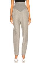 Sally Lapointe Cotton Jersey Corseted Sweatpant In Gray