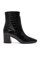 Givenchy Paris Croc Embossed Ankle Boots In Animal Print,black