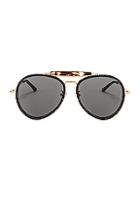 Dries Van Noten Aviator Sunglasses In Black