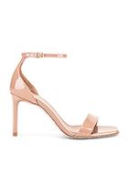 Saint Laurent Amber Ankle Strap Sandals In Neutral,pink