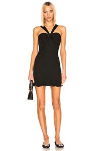 Alexachung Bow Detail Mini Dress In Black