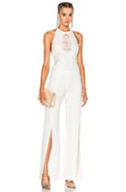 Jonathan Simkhai Multimedia Corded Jumpsuit In White