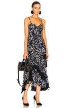 3.1 Phillip Lim Painted Dot Dress In Blue,floral