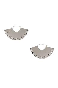 Loewe Frills Earrings In Metallics