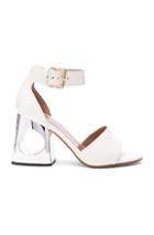 Marni Leather Sandals In White