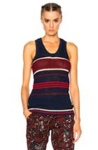 Isabel Marant Etoile Dully Striped Knit Top In Blue,stripes
