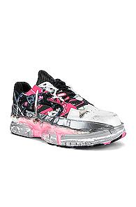 Maison Margiela Fusion Low Top In Pink,white
