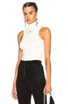 Off-white Cropped Knit Top In White