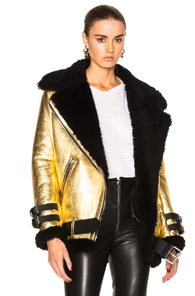 Acne Studios Velocite Met Jacket In Metallics