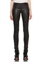 Helmut Lang Stretch Leather Legging In Black