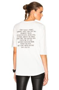 Adaptation Roll Sleeve Tee In White