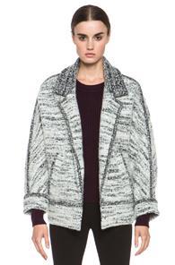 Isabel Marant Ioline Boiled Wool Jacket In Gray