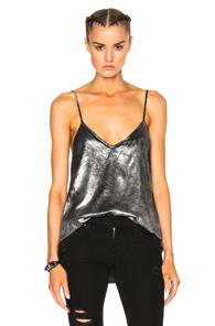 Rta Lilian Top In Gray,metallics