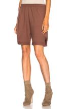 Rick Owens Cashmere Boxer In Brown