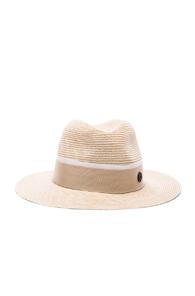 Maison Michel Henrietta Straw Hat In Neutrals