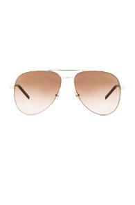 Saint Laurent Classic 11 Sunglasses In Metallics