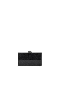 Edie Parker Jean Solid Clutch In Metallics,black