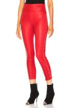Sprwmn Dome Stud Capri Legging In Red