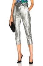 Marissa Webb Anniston Leather Pant In Metallics