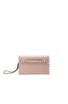 Valentino Rockstud Small Clutch In Neutrals