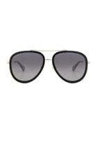 Gucci Web Block Sunglasses In Black