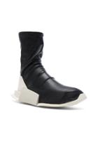 Rick Owens X Adidas Level Stretch Leather Socks In Black