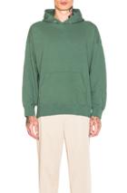 Visvim Jumbo Stencil Hoodie In Green