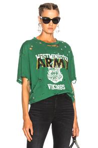 Amiri Vintage Oversize Army Tee In Green
