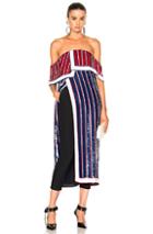 Monse Sequin Embellished Top In Blue,red,stripes,white