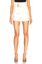 3.1 Phillip Lim Belted Paper Bag Shorts In White