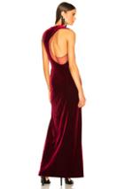 Galvan Crescent Dress In Red