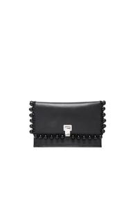 Proenza Schouler Small Pom Pom Crochet Lunch Bag In Black