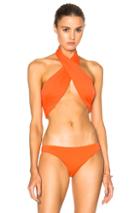 F E L L A Dylan Bikini Top In Orange