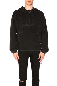Alexander Wang Medium Weight Denim Jacket In Black