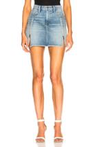 Frame Le High Skirt With Zipper In Blue