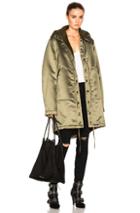 Faith Connexion Sherpa Lined Parka Jacket In Green