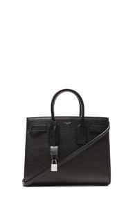 Saint Laurent Small Sac De Jour Carryall Bag In Black