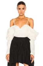J.w. Anderson Off The Shoulder Top In White