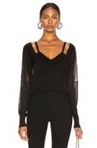Dion Lee Layered Loop Sweater In Black