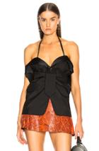 Maison Margiela Tie Sleeve Blouse In Black
