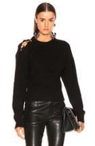 Helmut Lang Shoulder Strap Crewneck In Black