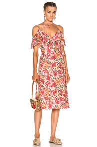 Lpa Dress 137 In Floral,pink,red