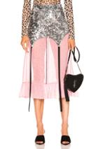 Sandy Liang Roid Skirt In Metallic,pink