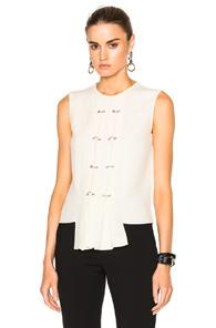 J.w. Anderson Sleeveless Panel Top In White
