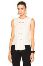J.w. Anderson Sleeveless Panel Top In White