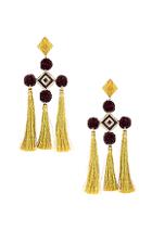 Mercedes Salazar Nazar Earrings In Red,yellow
