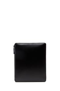 Comme Des Garcons Luxury Leather Ipad Case In Black