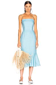 Staud Lychee Dress In Blue