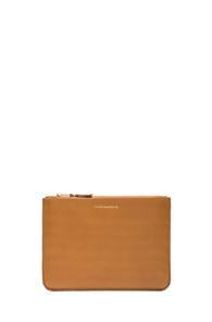 Comme Des Garcons Luxury Leather Pouch In Brown